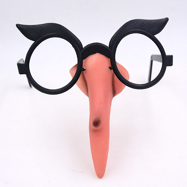 2 stk Halloween utkledning heksenese ramme sett heks briller M