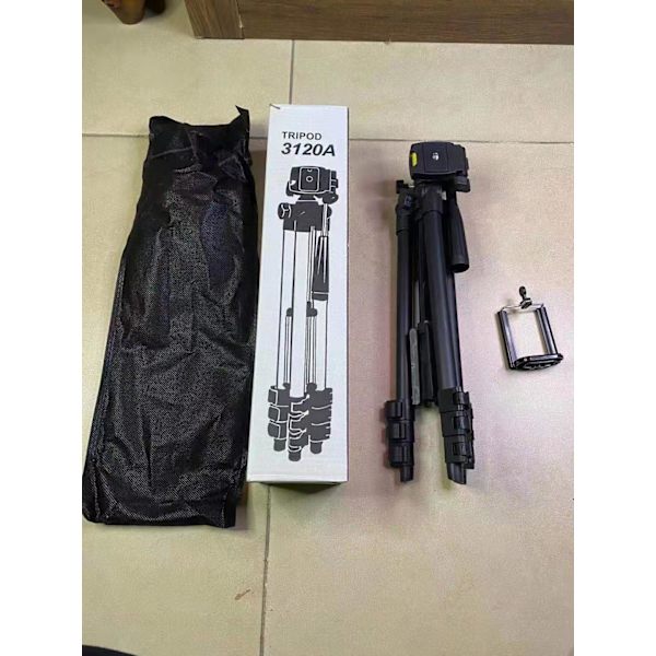127 cm (50 tum) universell smartphone-tripod i aluminium