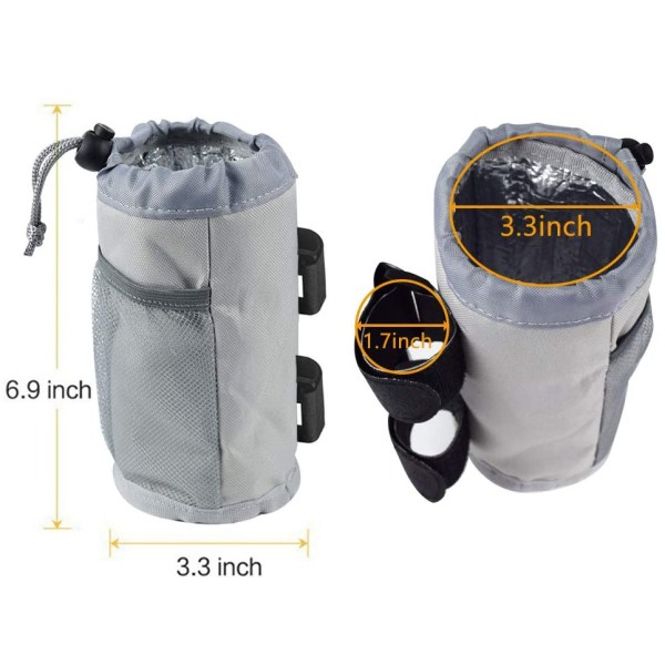 Vannflaskepose balanse bil rullestol vannflaskepose (grå)