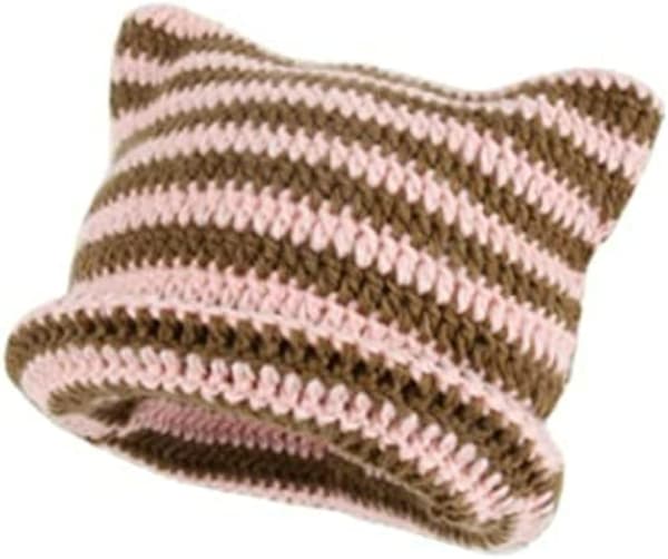 Hatte til kvinder Kat Beanie Vintage Dame Ræv Hat Grunge Tilbehør