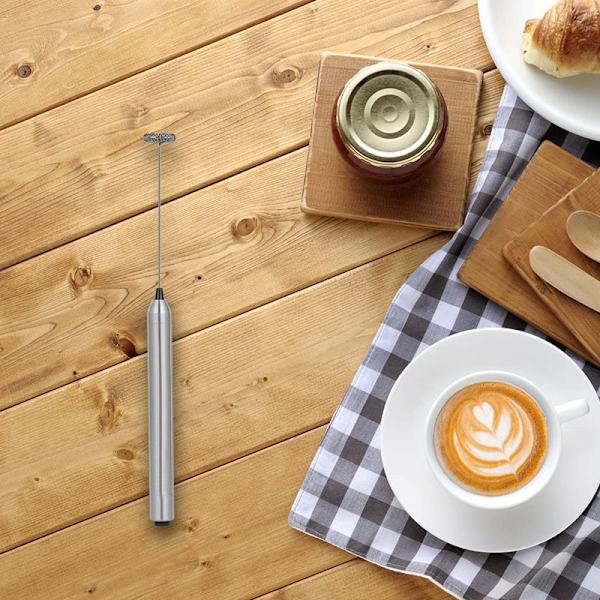 Elektrisk handhållen mjölkskummare. Skummare för mjölk, kaffe eller te.