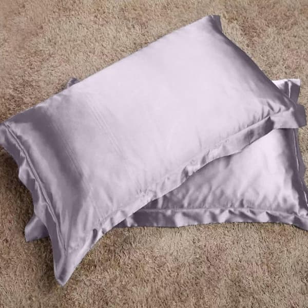 Satin Silk Fitted Sheet Deep Pocket Bed Flat Sheet Set Bedding 3