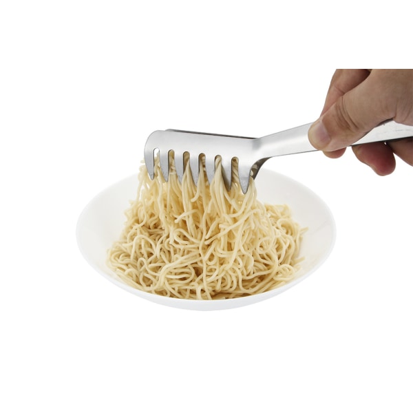 Spaghetti-tång i rostfritt stål, 8 tums mat Cli i rostfritt stål