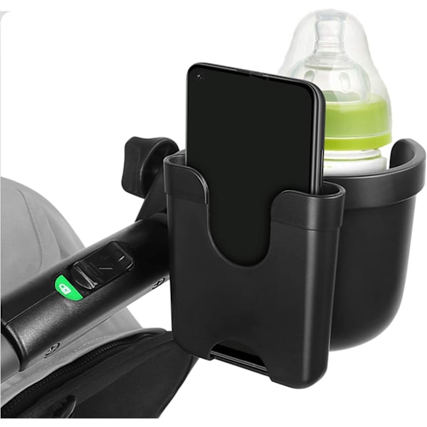 Barnevognskopholder, 2 i 1 Universal Vandflaskeholder med P