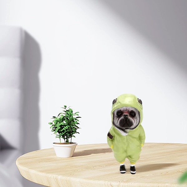 Chihuahua Hund Figur Statuette Plastik Dyr Figurer Hjem Indretning