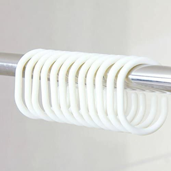 Ett set (en meter solsken) med 12 krokar Duschdraperi 3D
