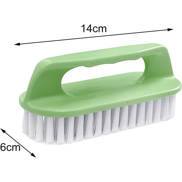(Grønn) Plast Scrubber Brush Seng Klesvask Rengjøring Brush Grip Vi