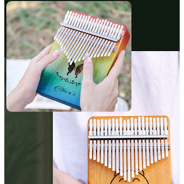 Tommelfingerharpe Carlinba femfingerharpe 17 tone begynderfinger