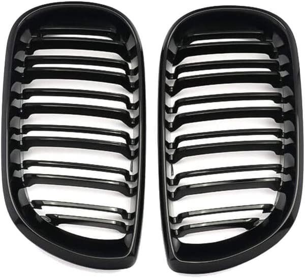 Frontgrill til E46 3-serie 4-dørs 4D 2002-2005 LCI Facelift Mat Sort