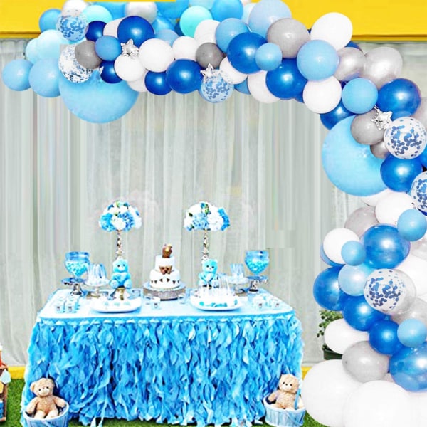 Sininen ilmapallo, metallisen krominsininen konfettilateksiheliumpallot