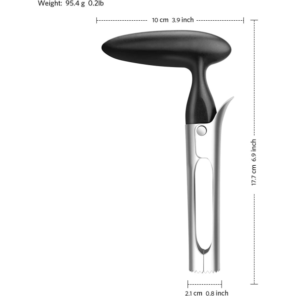 Apple Corer, Apple Corer med ABS-håndtag og takket rustfrit