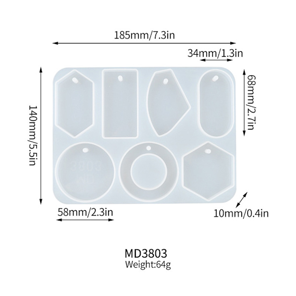 DIY Aromaterapi Voksform Gipsharpiks Bilophæng Epoxyform Ge