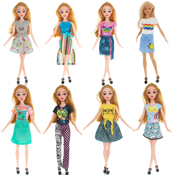 10 kpl 30cm nuken vaatteita Barbie-vaatteet Nukenvaatteet C