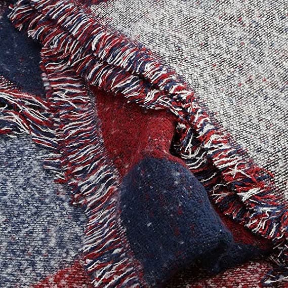Damer Stor Oversized Tørklæde Pashmina Wrap Poncho Tyk Stil Sca