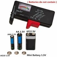 Batteritester Batterispændingstester Checker til AA/AAA/C/D/9V/