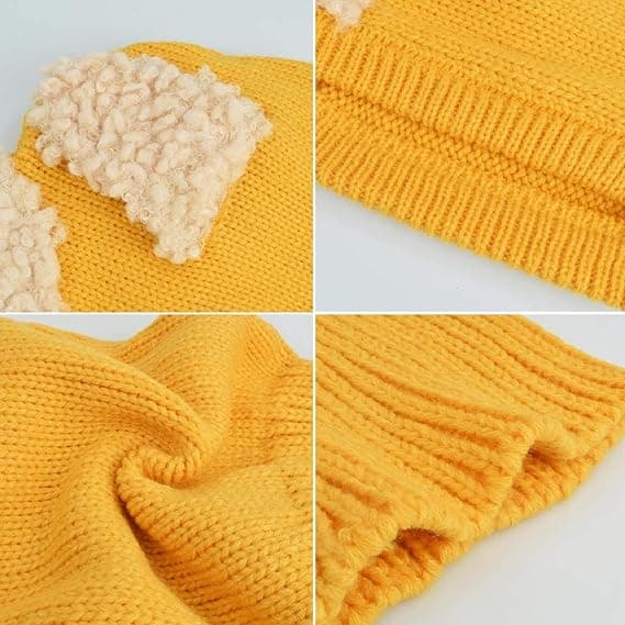 Koreansk vintervalpsformad en bit ull babycape varm sjal Ba