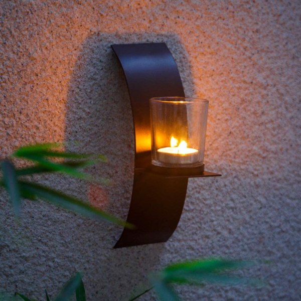 Veggmontert lysestake i vintagestil, Creative Iron Candlestick