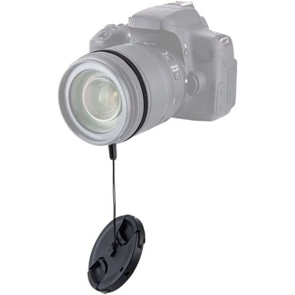 58 mm linsedeksel 2-pakke med snap-on frontkamera linsedeksel for Canon Nik