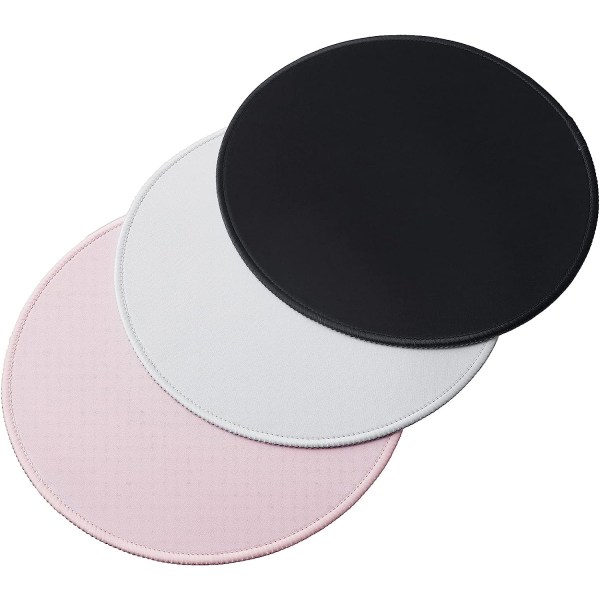 3PCS Round Mouse Pad 22 * ​​22cm,Mouse Pad with Non-Slip Rubber