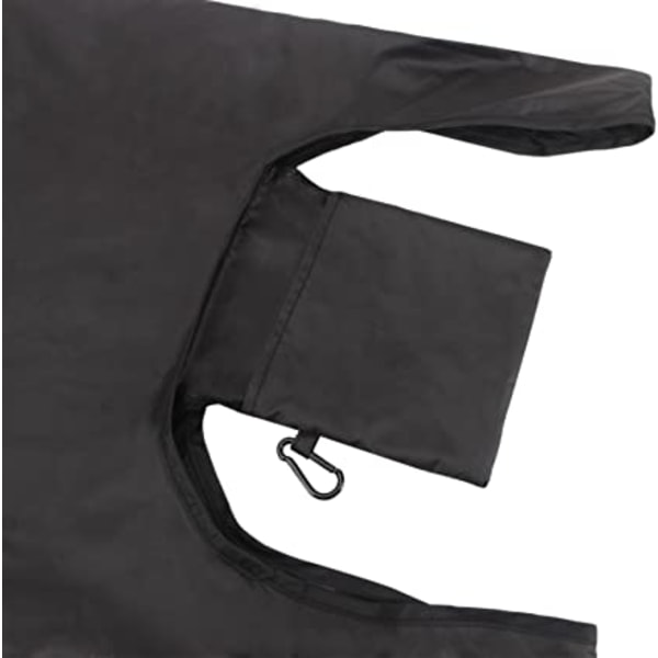 3 stk gjenbrukbare handleposer, sammenleggbar handlepose med festet pose,