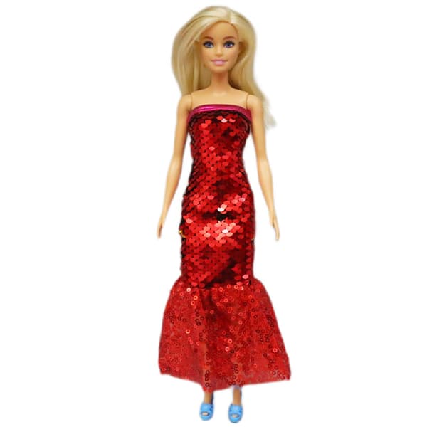 4 stk Barbie dukkeklær til 30 cm dukker (D)