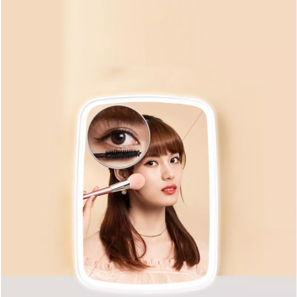 Förstorande LED Makeup Mirror 360° Justerbar Portable Cosmetic M