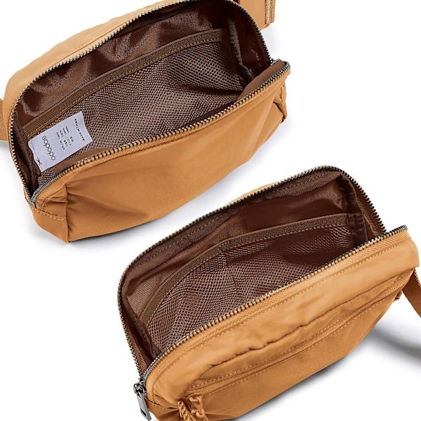 Unisex Mini Bältesväska med Justerbar Rem Liten Midjeväska för