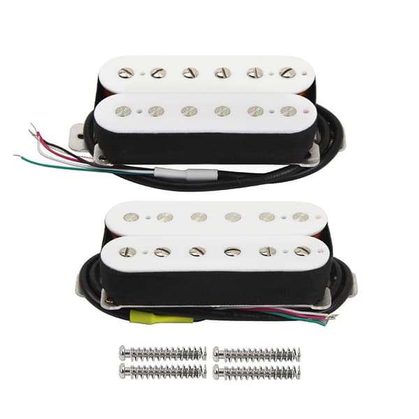 Høyytelses gitarpickuper Hvit 1 stk Humbucking pickup-sett (50 mm)