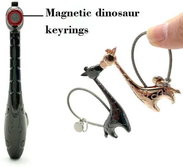 Par nøgleringe, søde giraf nøgleringe magnetisk kærlighed nøglering