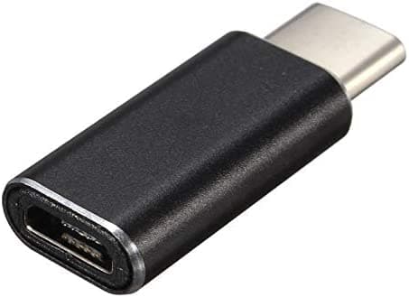 Svart 6-pack Micro USB till USB - C Konvertera Huvudtyp Android Konverter