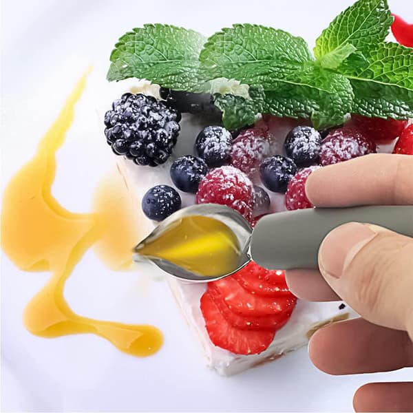 8 kpl Chef Art -kynää ruostumatonta terästä, Culinary Drawing Tool Set