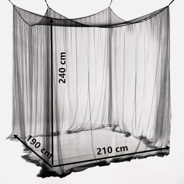 Double Sky Bed -hyttysverkko 190 cm (L) × 210 cm (P) x 240 cm (K) Recta