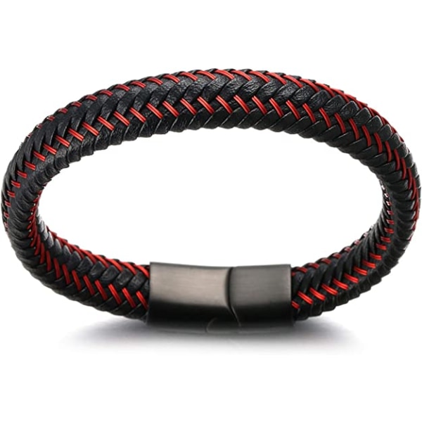 Titan Magnetisk Lås Ægte Læder Håndrem 8.5\"-9\"(21.5-23c
