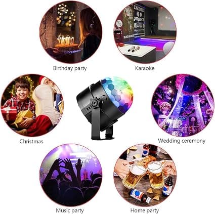 Discokugle Disco Lys Festlys Lydaktiveret Storbe Ligh