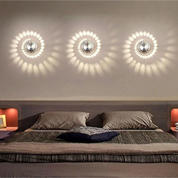 LED Innendørs Vegglampe Moderne Effekt 3W Varm Hvit Aluminium Dekor