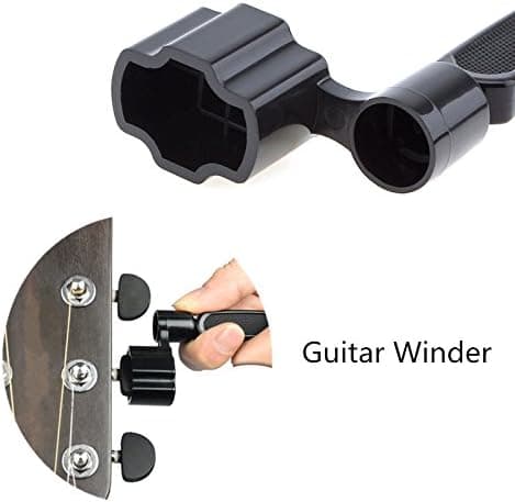 3-i-1 Multifunktionsverktyg för gitarr, stränglindare, strängskärare