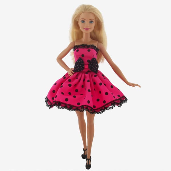 Barbie modetøj, 4 dele, 4 dukketilbehør, til ch
