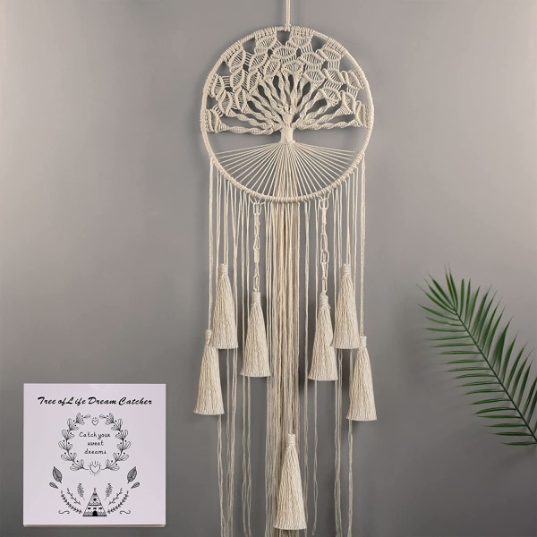 Dream Catcher Boho Tree of Life Large Handmade Macrame Wall Hang