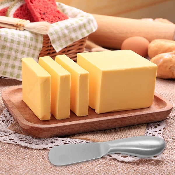 Sett med 6 Multifunksjonelle Rustfrie Ost- og Smørkniver