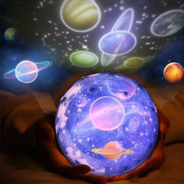 Projektori Night Light Baby Stars -lamppu, 360 asteen kiertotaso