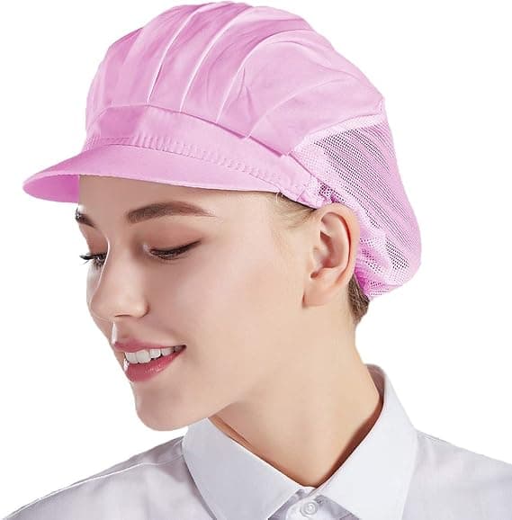 Kockmössa, fabriksmatsal kök, ventilerande, 3 stycken pink