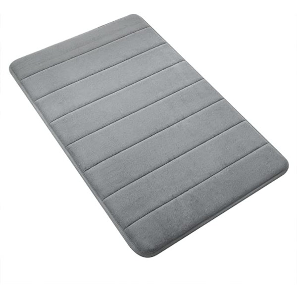 Badrumsmatta i minnesskum, 20\"X32\" Halksäker Badmatta, Mjuk Absorberande