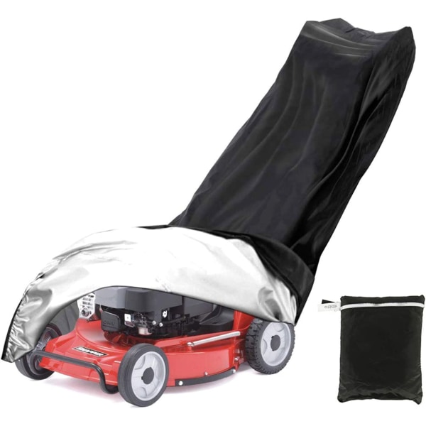 210D Polyester Waterproof Dustproof Lawn Mower Cover with Drawst