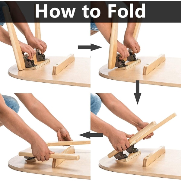 Foldebrakett Selvlåsende hengsler Veggbrakett Folding Folding