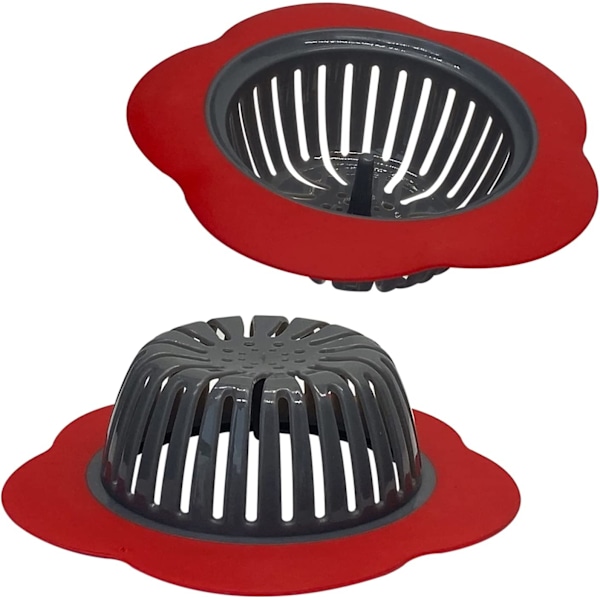 2-pack Stora Silikonavloppssil, 4,5 tum Köksavloppssil