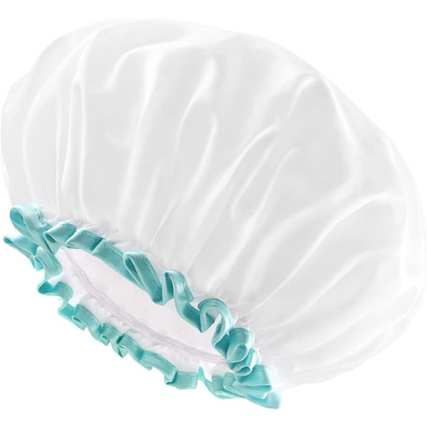 1 PC Shower Cap for Women and Girls, Reusable Oversized, Waterpr