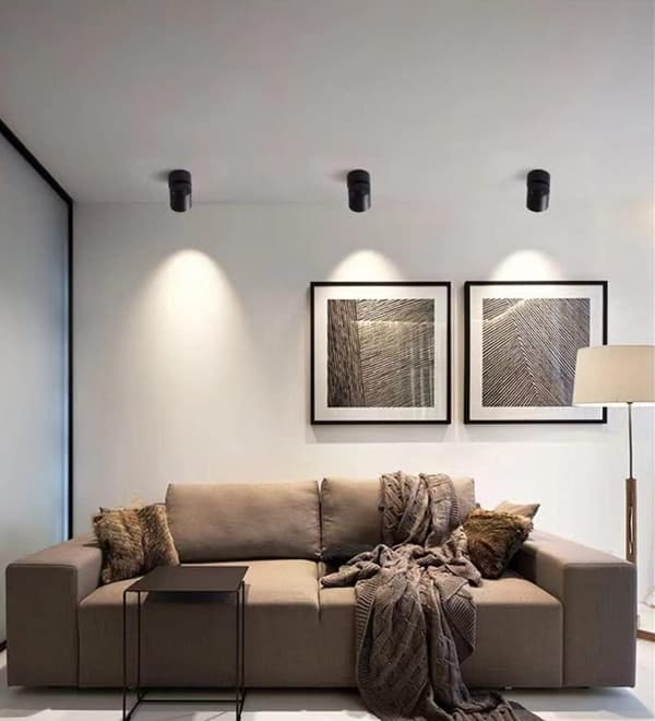 LED 12W Dimbar Takspotlight Konstbelysning Spotlights Indo