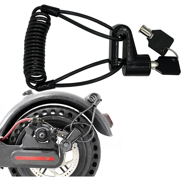 Elektrisk scooter Anti-tyveri (svart), tilbehør hengelås, skivelås