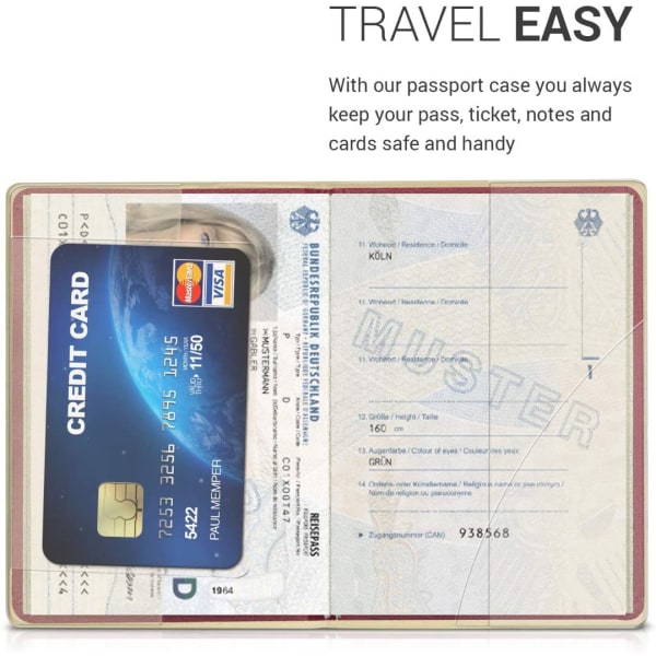 1x passhållare cover - PVC och plast Passport C