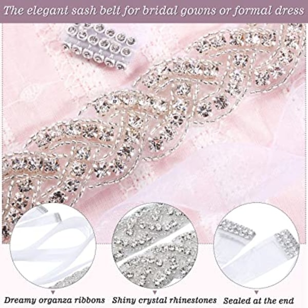 Brude Bælter Bryllup Krystal Rhinestone Bælte Brudepiger Kjole Være
